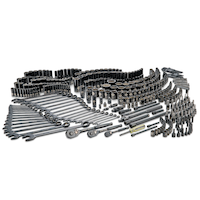 Stanley Professional Grade Black Chrome Socket Set, SAE/Metric, 427-pc Composite_or_Mixed