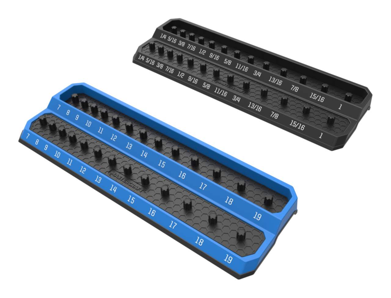 3/8 Inch Drive x 18 Inch Socket Rail and Tray Bundle (68-Tool