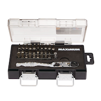 MAXIMUM 1/4-in Drive Ratchet & Bit Set, 31-pc, SAE/Metric Front_Elevated