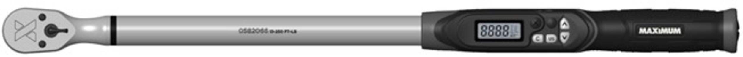 MAXIMUM Digital Angle Torque Wrench, Assorted Sizes Side_Left