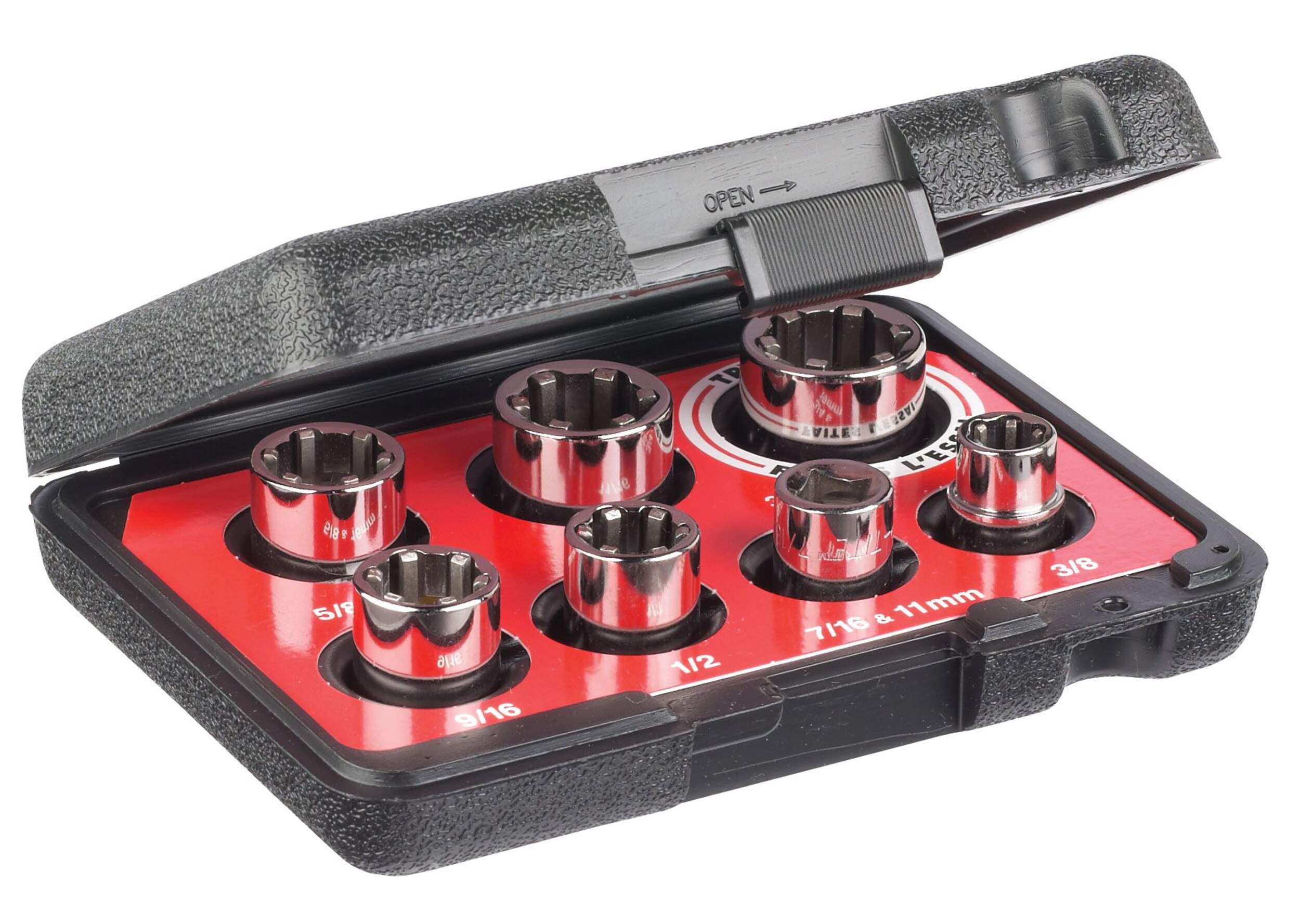 Grip-Tite 7-piece SAE Socket Set Front_Three_Fourths_Angled_Right