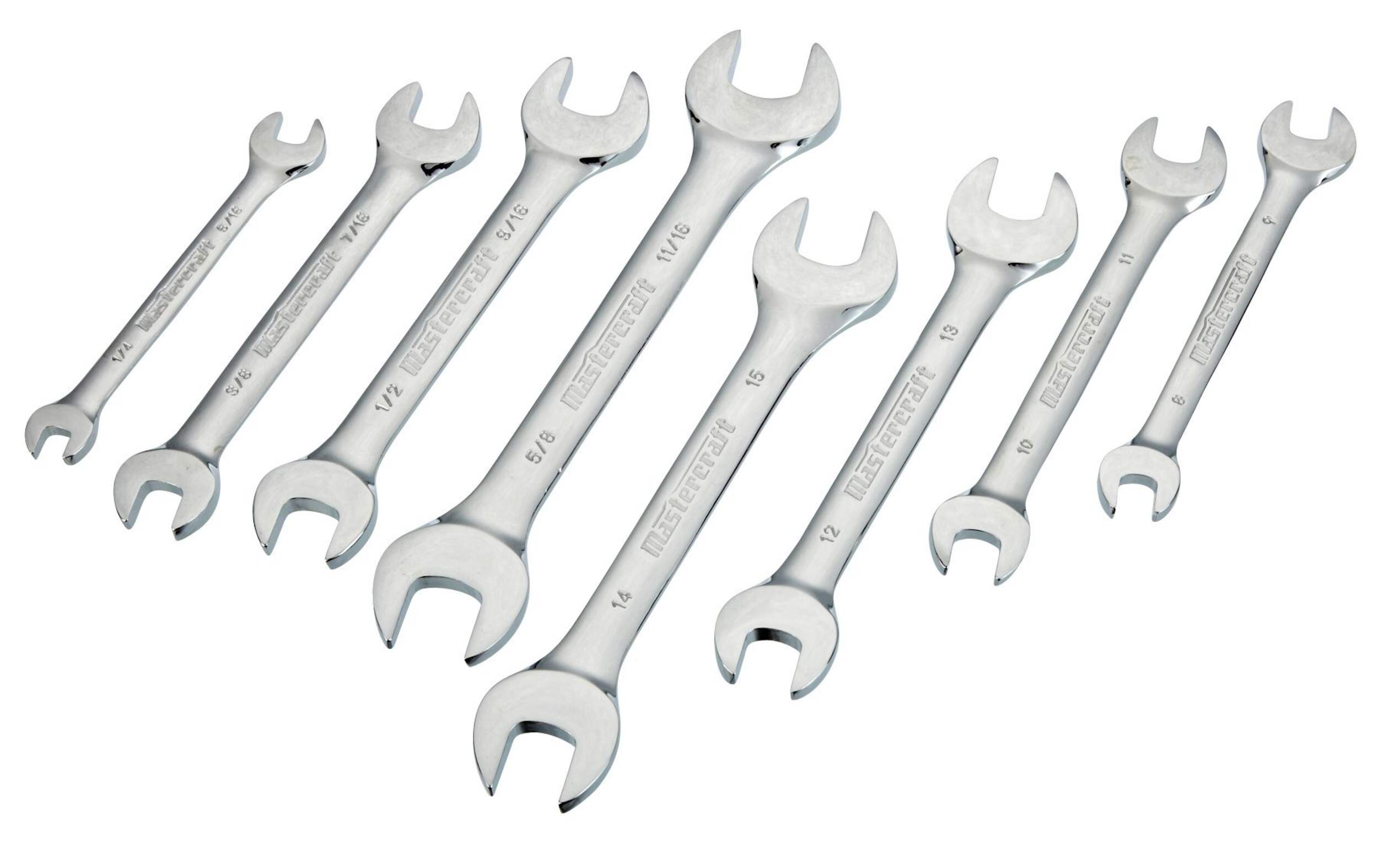 8 Piece Open Ended Wrench Set Overhead_Flat