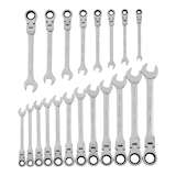 MAXIMUM Flex-Head Wrench Set, 20-Piece Front_Flat