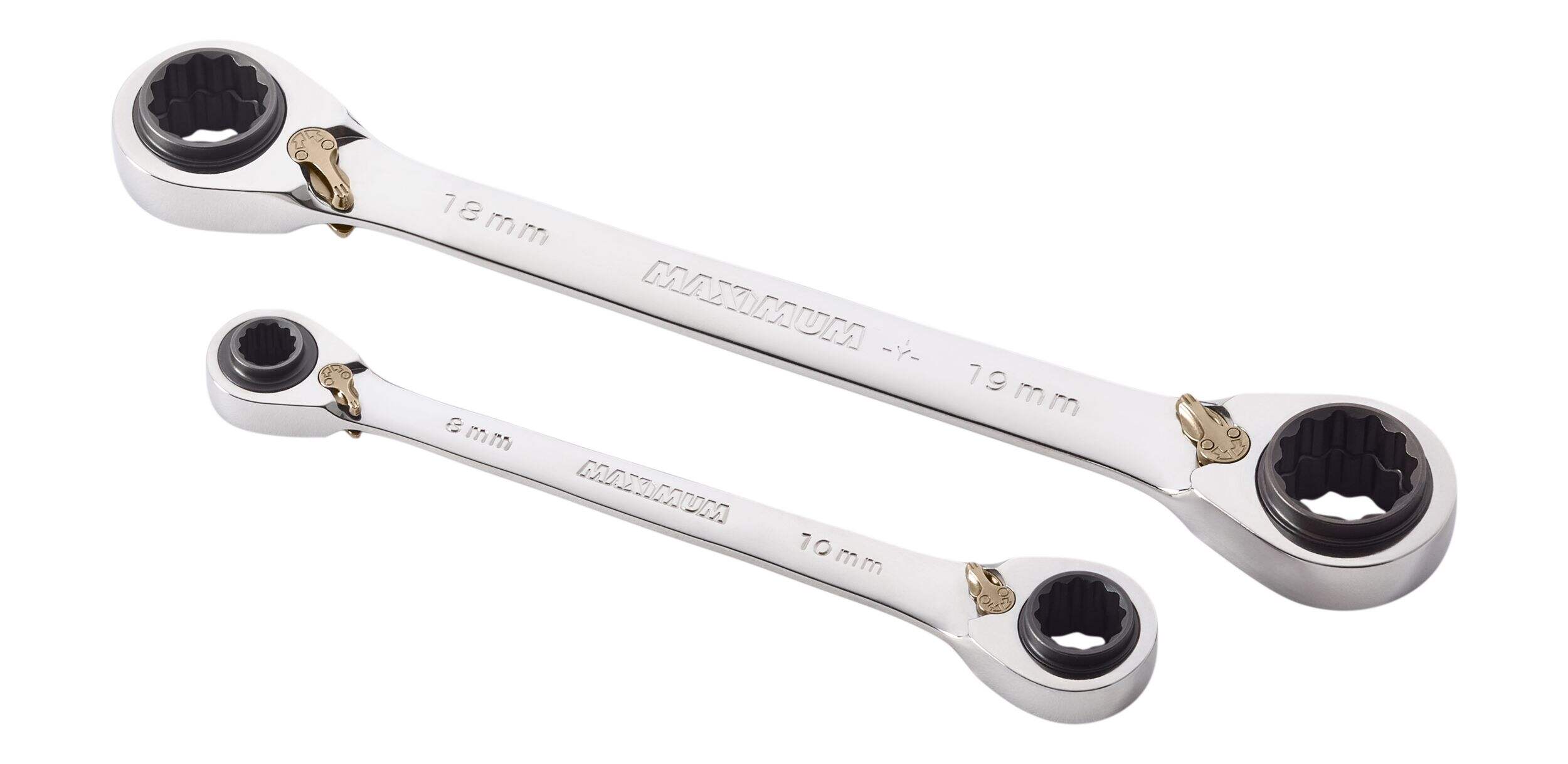 MAXIMUM Quadbox Ratcheting Wrench Set, Metric Front_Angled_Left