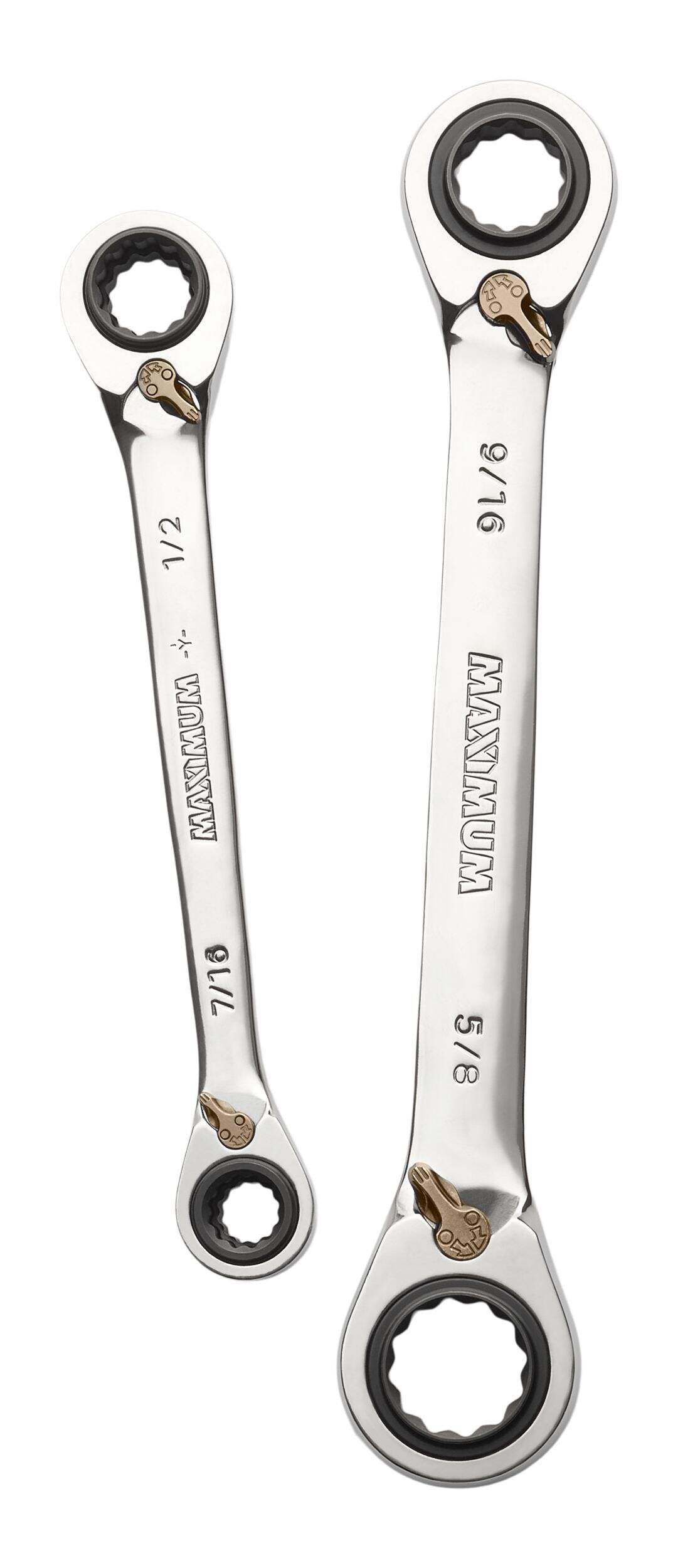 MAXIMUM Quadbox Ratcheting Wrench Set, SAE Overhead_Flat