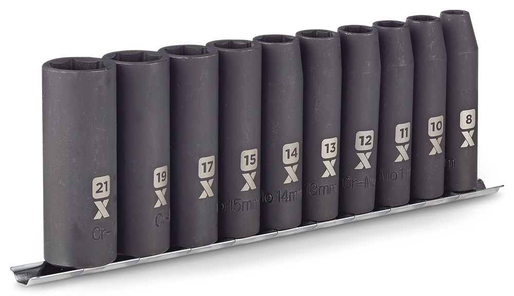 MAXIMUM 1/2in Drive Deep Impact Socket Set, SAE, 10pc Canadian Tire