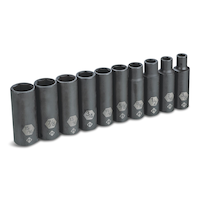 MAXIMUM 1/2-in Drive Deep Impact Socket Set, SAE, 10-pc