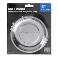MAXIMUM Magnetic Tool Bowl Tray/Holder, Stainless Steel Front_Flat