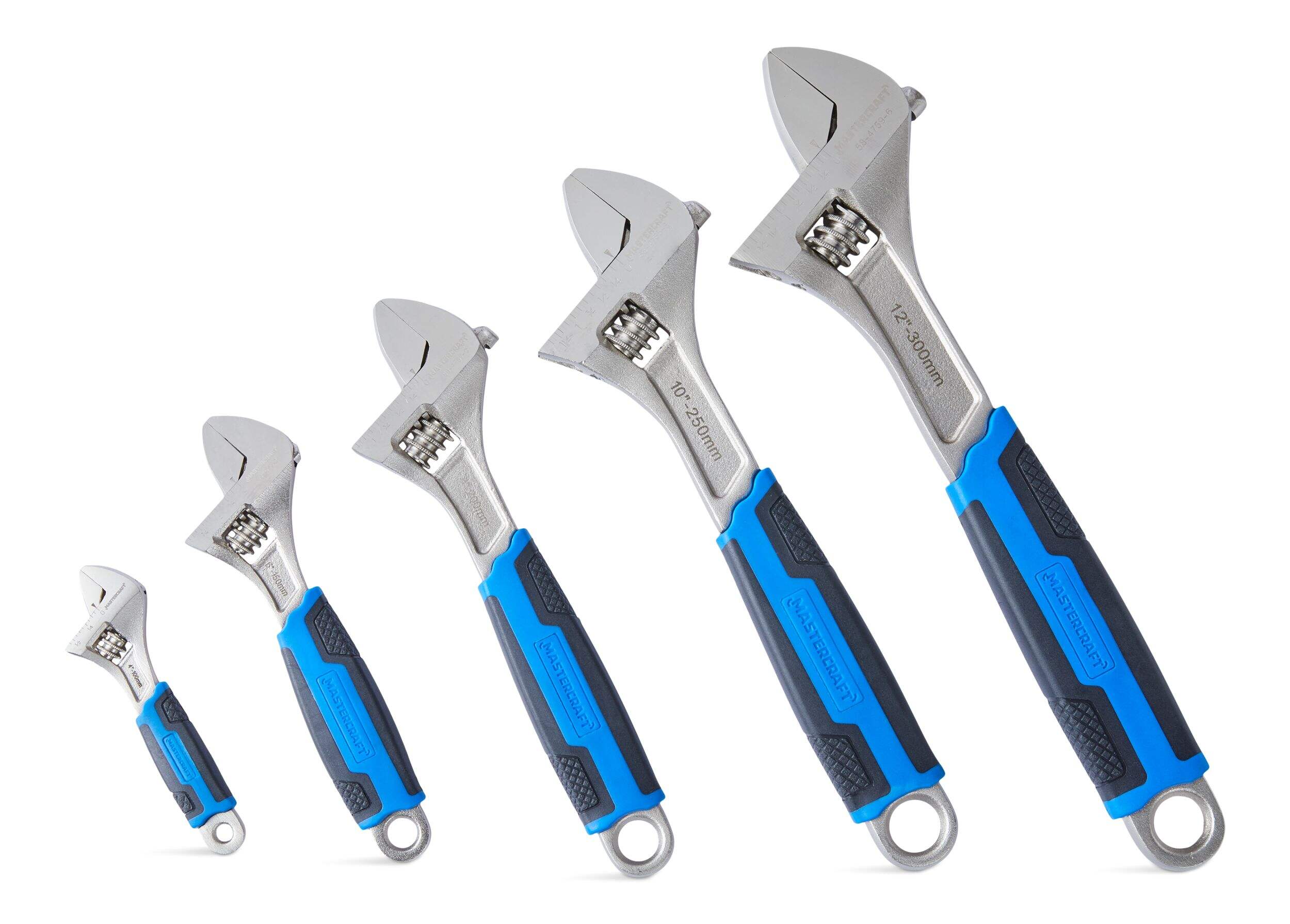 Mastercraft Adjustable Wrench Set, 5-pc Front_Angled_Right