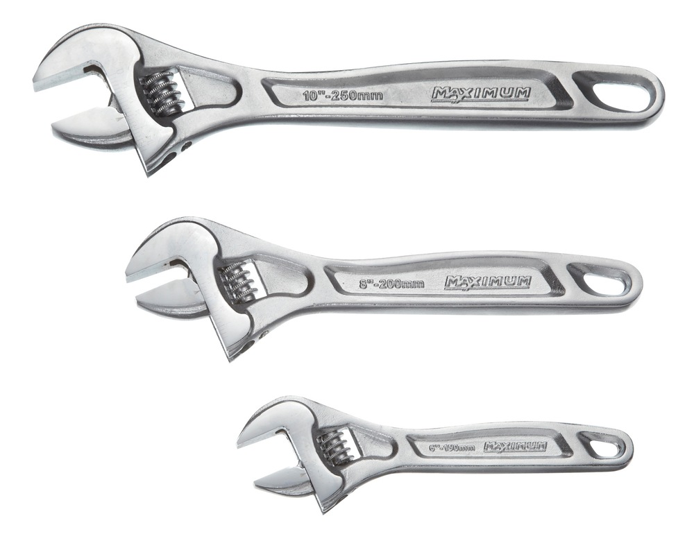 MAXIMUM Adjustable Wrench Set, 3pc Canadian Tire