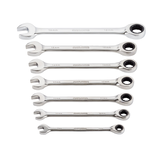 Clés à cliquet MAXIMUM, métrique, placage nickel-chromé, paq. 7 Overhead_Plunge