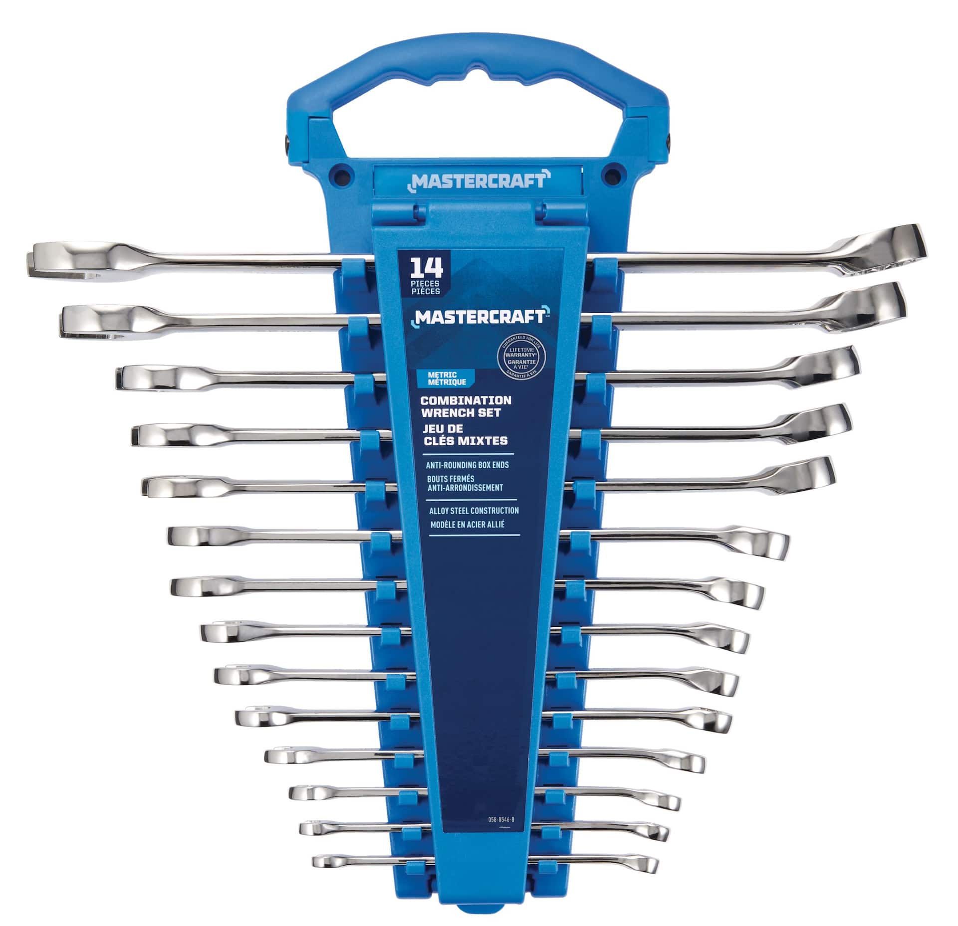 Mastercraft Combination Wrench Set 14 pcs Metric Nickel Chrome Plating Canadian Tire
