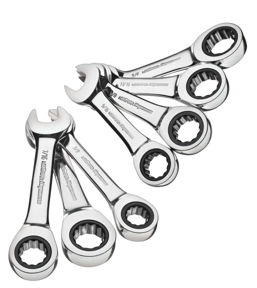 3/4" 7pc Details about   Imperial SAE AF Stubby Flexi Headed Ratchet Spanners Spanner 5/16" 