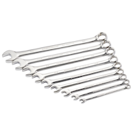 Mastercraft Combination Wrench Set, SAE, Nickel-Chrome Plating, 9-pc Overhead_Plunge