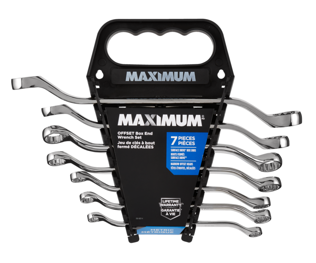 MAXIMUM 90-Tooth Flex Head Ratcheting Wrench Set, SAE, 10-pc