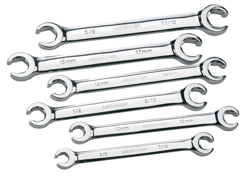 Mastercraft Flare Nut Wrench Set, 6pc Canadian Tire