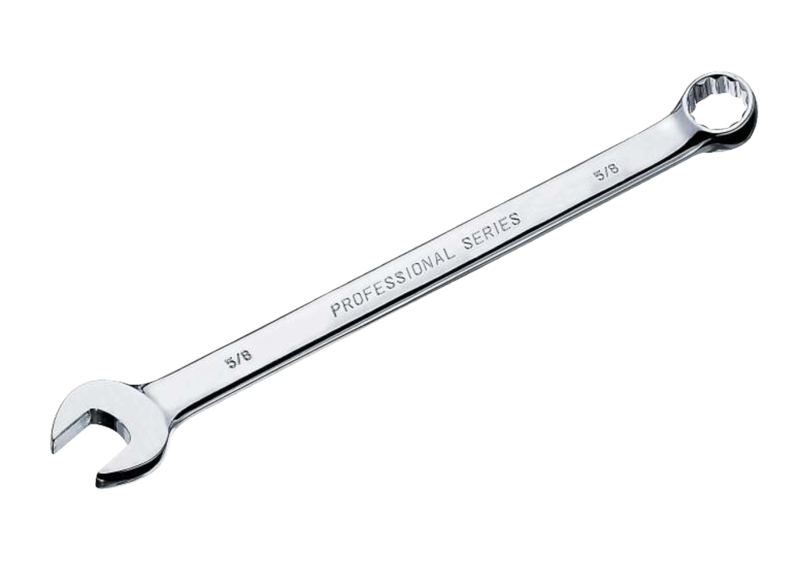 Mastercraft Combination Wrench, Assorted Sizes, SAE/Metric CRV, Nickel