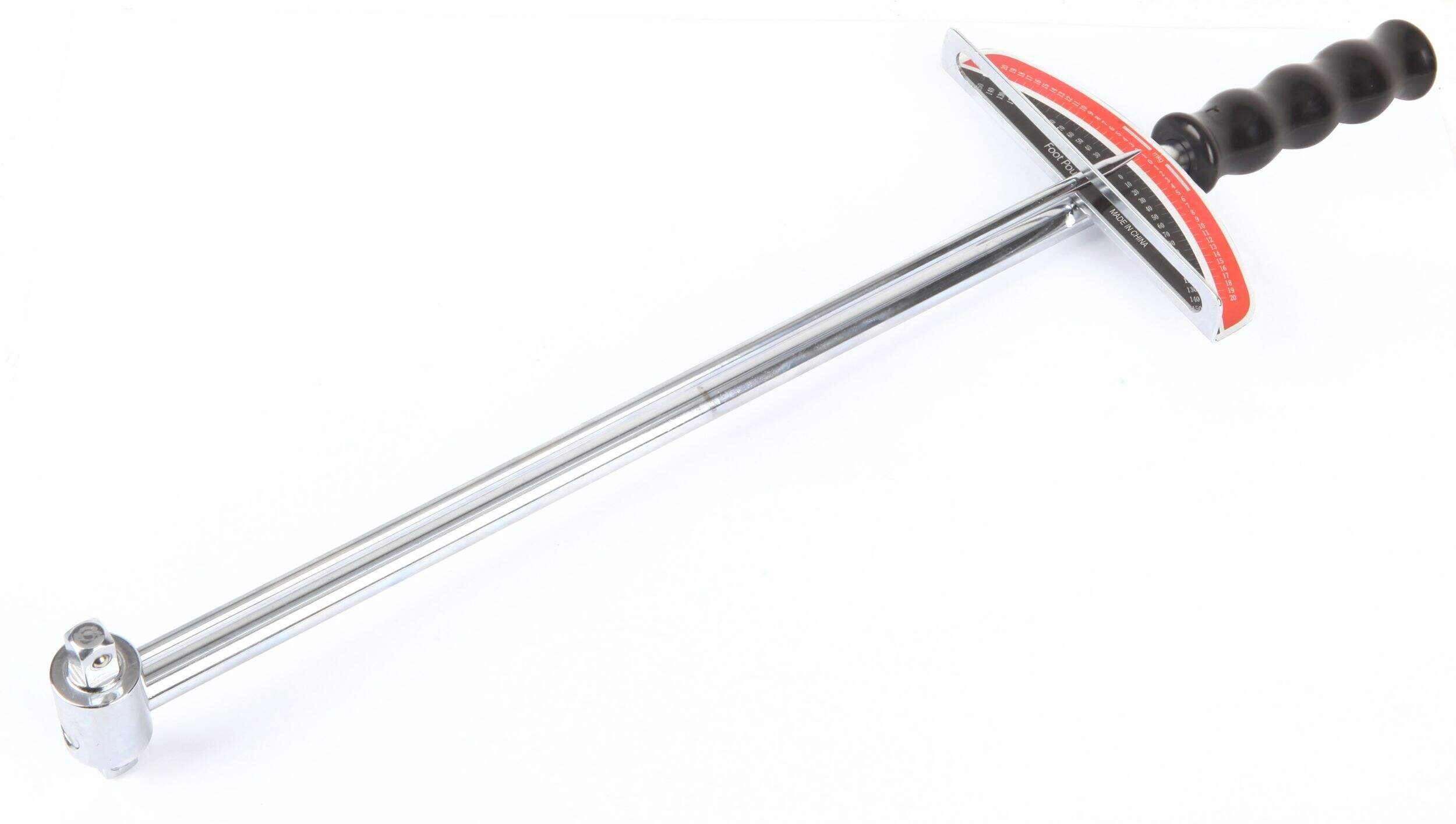 Certified 3/8-in Drive Torque Wrench, 0-100 ft-lbs Front_Three_Fourths_Angled_Right