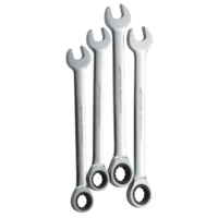 MAXIMUM Professional Grade Extra-Large Ratcheting Wrench Set, 4-pc, Metric