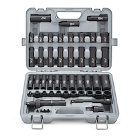 MAXIMUM 1/2-in Drive Professional Grade Impact Socket Set, 48-pc, CRMO Front_Elevated