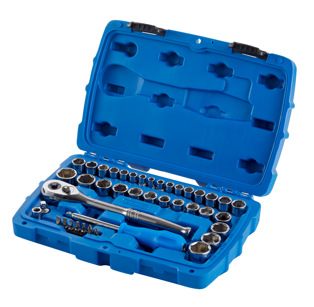 Mastercraft Socket Set, 41pc, SAE / Metric, CRV, NickelChrome Plating Canadian Tire