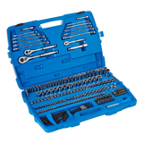 Mastercraft Socket Set, 233-pc, SAE / Metric, Nickel-Chrome Plating Front_Three_Fourths_Angled_Right