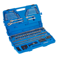 Mastercraft Socket Set, 233-pc, SAE / Metric, Nickel-Chrome Plating