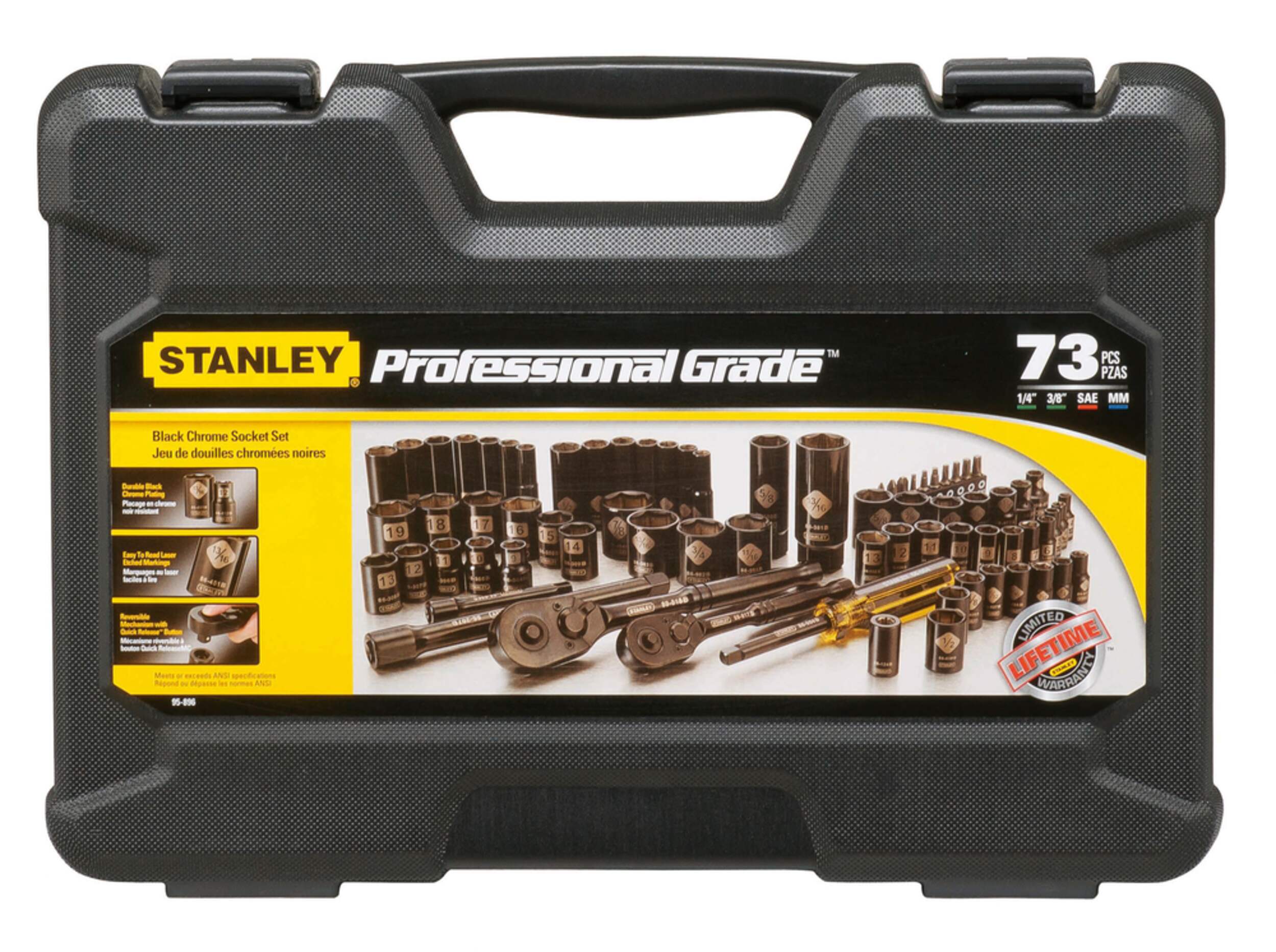 Stanley Socket Set, 73Pc Canadian Tire