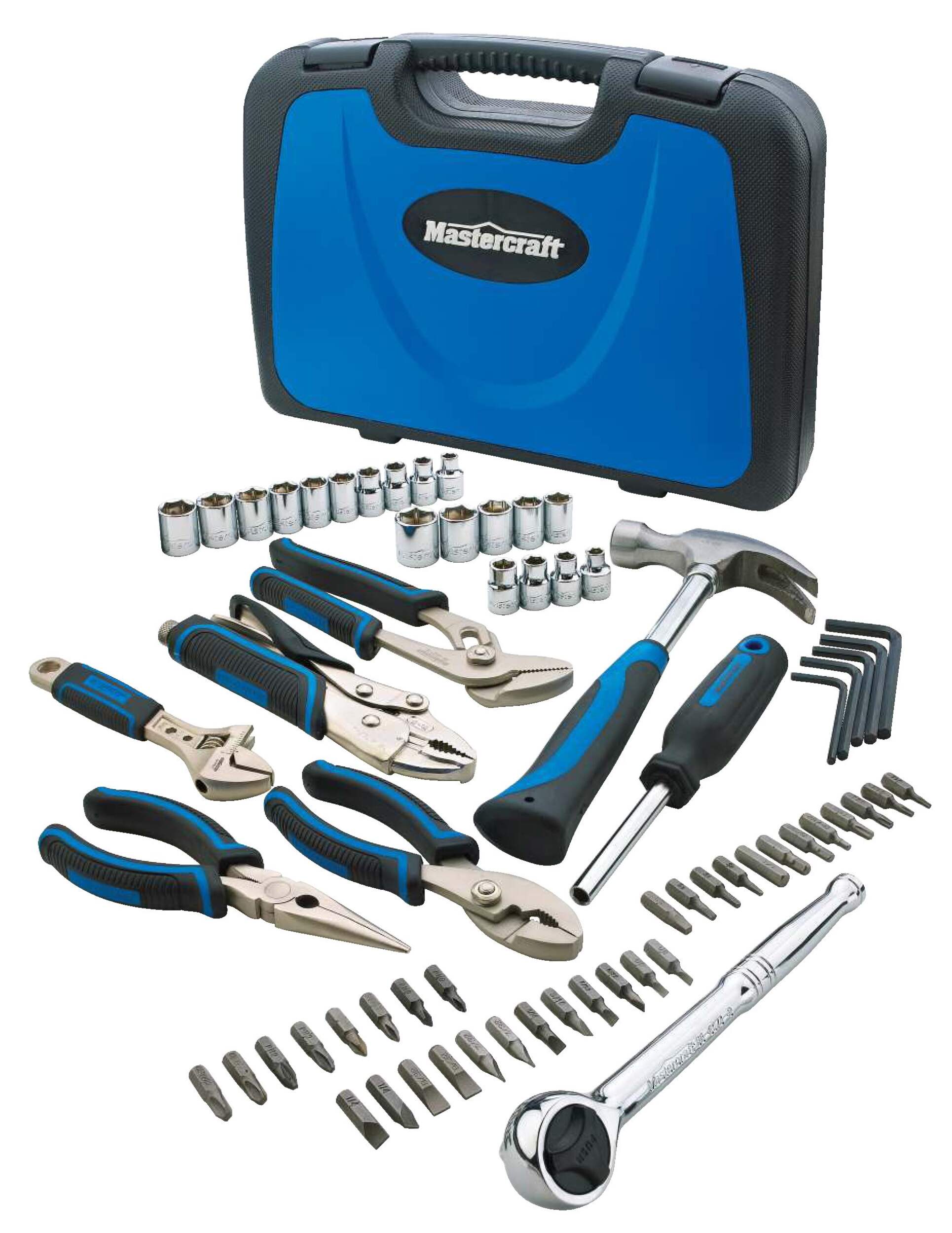 Mastercraft Multi-Purpose Tool Set, 62-pc Composite_or_Mixed