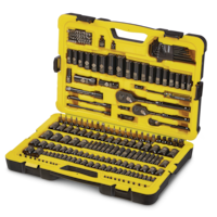 Stanley Professional Grade Black Chrome Socket Set, SAE/Metric, 229-pc