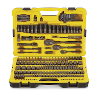 Stanley Professional Grade Black Chrome Socket Set, SAE/Metric, 229-pc Front_Elevated
