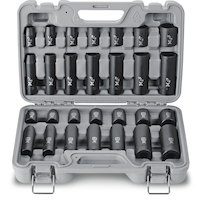 MAXIMUM 1/2-in Drive Professional Grade Impact Socket Set, 28-pc, CRMO