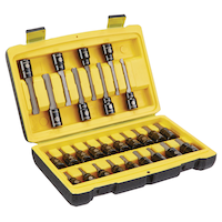 Stanley Professional Grade Black Chrome Hex Bit Socket Set, 27-pc, SAE/Metric Front_Angled_Right