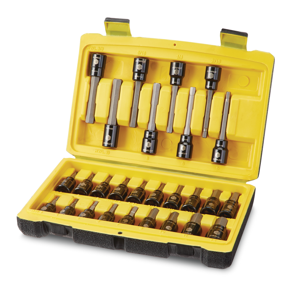 Mastercraft T-Handle Hex Key Set/Allen Wrench Set, SAE, Rust