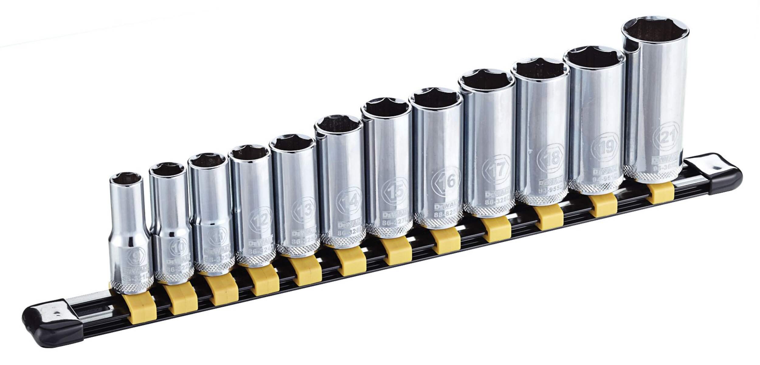 DEWALT 3/8-in Metric Deep Socket Set, 12-pc Front_Angled_Right