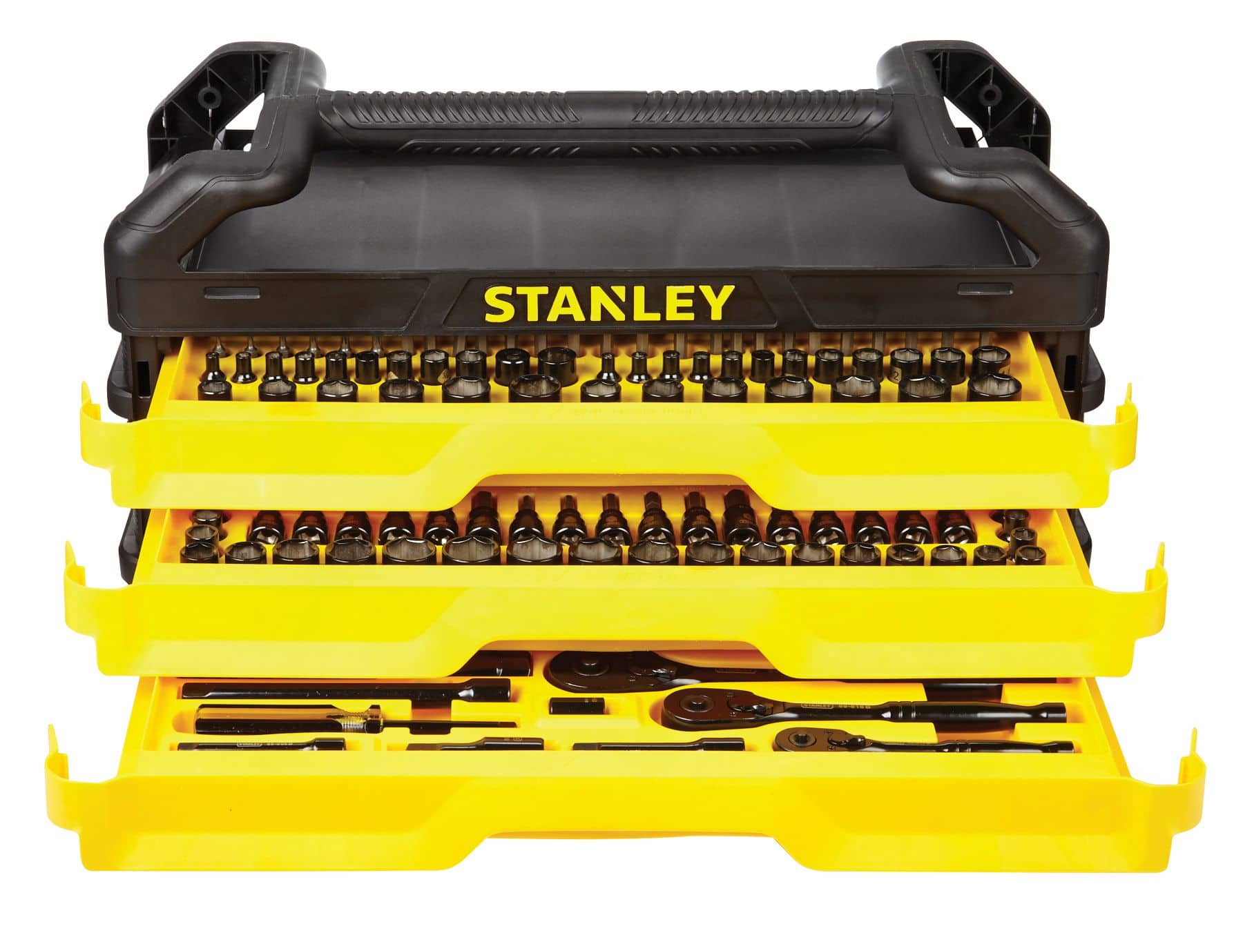 Stanley Black Chrome Mechanic Tool Box, 235-pc