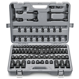 Jeu de douilles à choc de qualité professionnelle 3/8 po et 1/2 po MAXIMUM, 83 pc, CRMO Front_Elevated