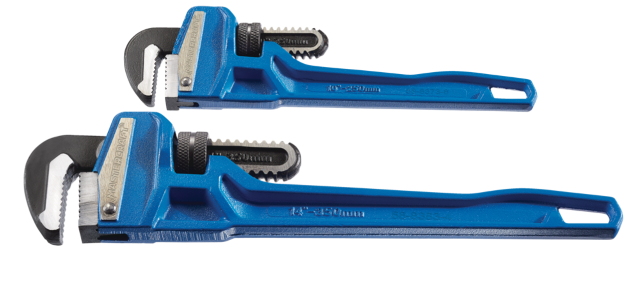 Mastercraft Cast Iron Pipe Wrench Set 10-in & 14-in | Canadian Tire