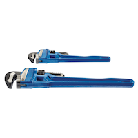 Mastercraft Cast Iron Pipe Wrench Set, 10-in/14-in Front_Elevated