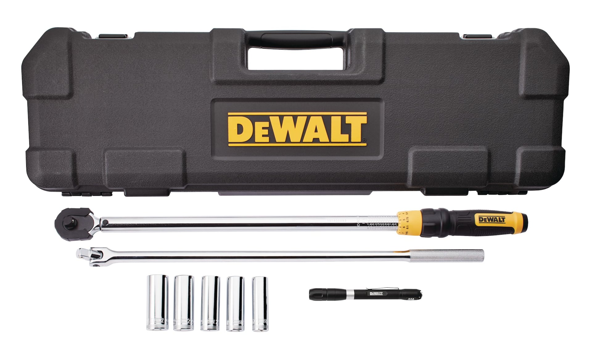 DEWALT 1/2 in. Drive Torque Wrench Tire Change Kit (7-Piece) DWMT82839 -  The Home Depot