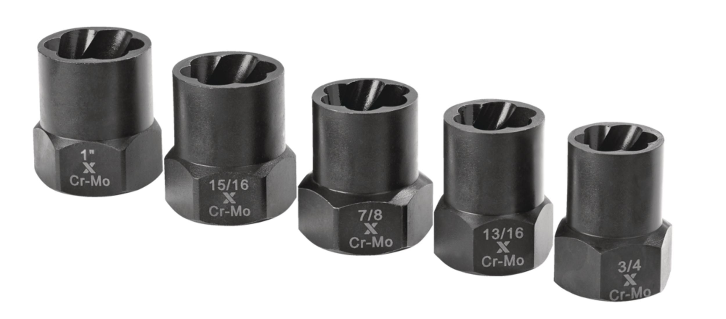 MAXIMUM 1/2-in Drive Impact Bolt & Nut Remover Set, 5-pc Composite_or_Mixed