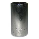 MAXIMUM 23mm 1/2-in Drive Regular Socket 6-Point, CRV, Chrome Plating Front_Elevated