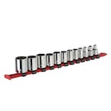 MAXIMUM 3/8-in Drive Regular Socket Set 12-pc, SAE, CRV, Nickel-Chrome Plating Front_Angled_Right