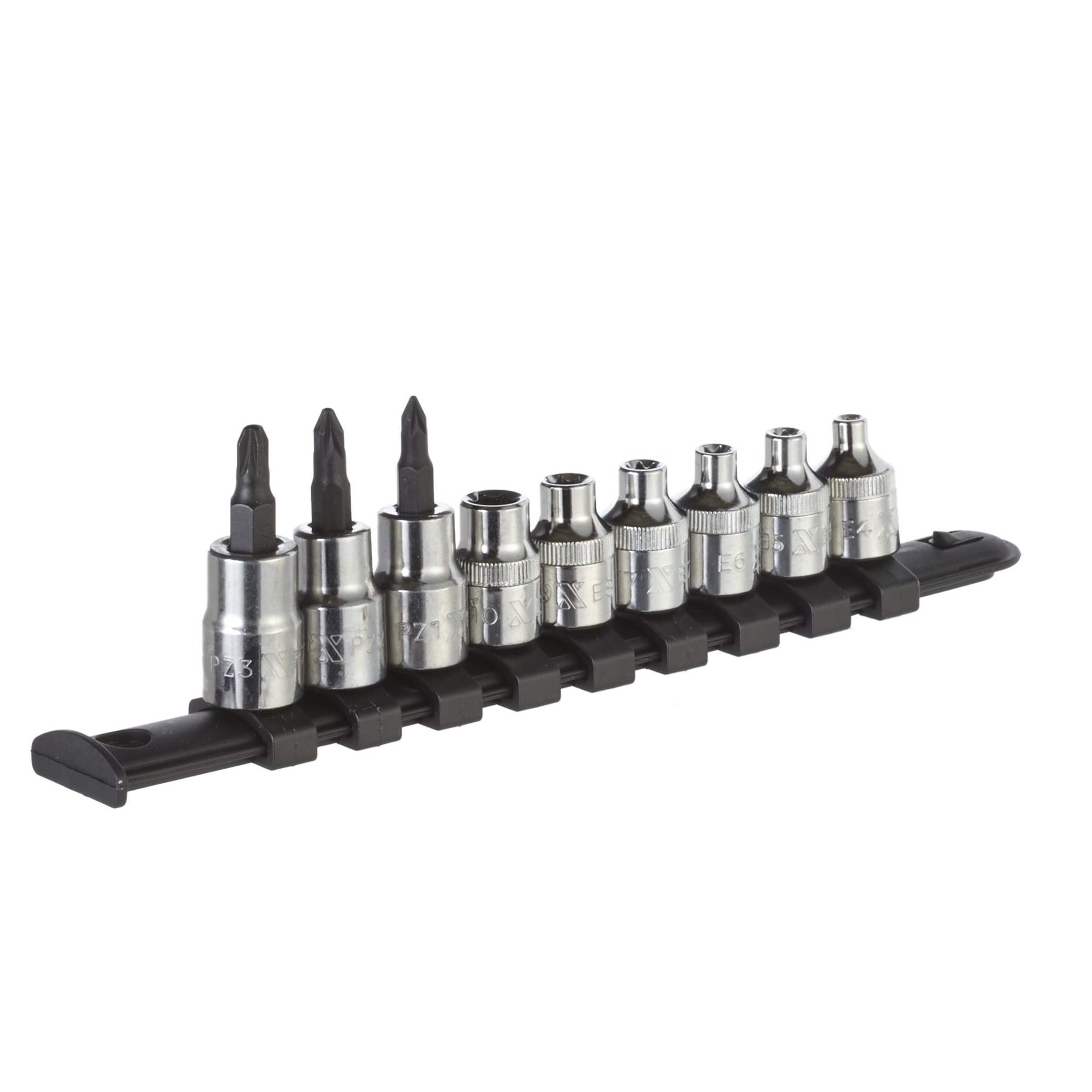 MAXIMUM Pozi & E-Torx® Bit Socket Set, 9-pc Front_Angled_Right