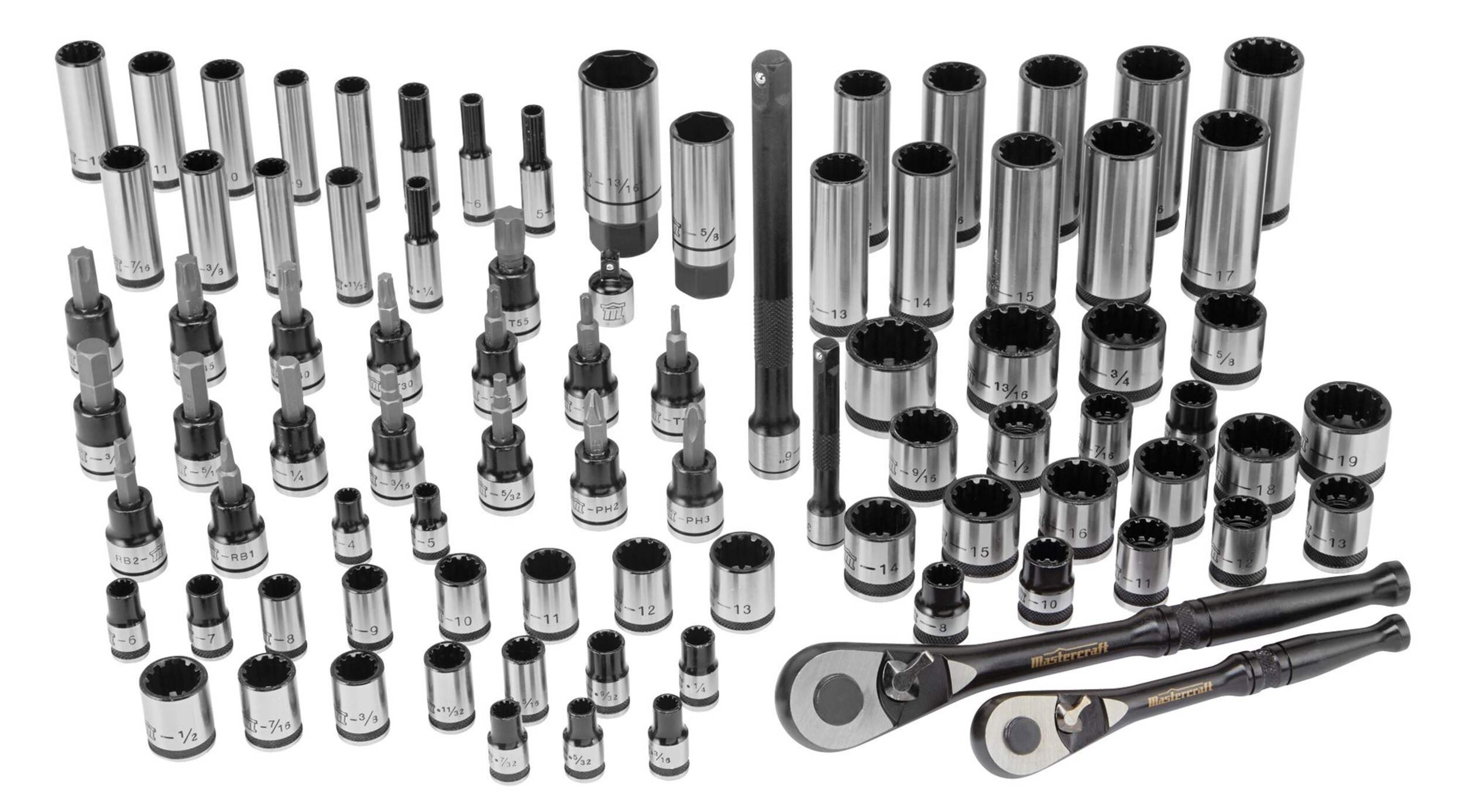Mastercraft Universal Socket Set, 88-pc Composite_or_Mixed
