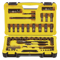 Stanley Professional Grade Black Chrome Socket Set, 70-pc, SAE/Metric
