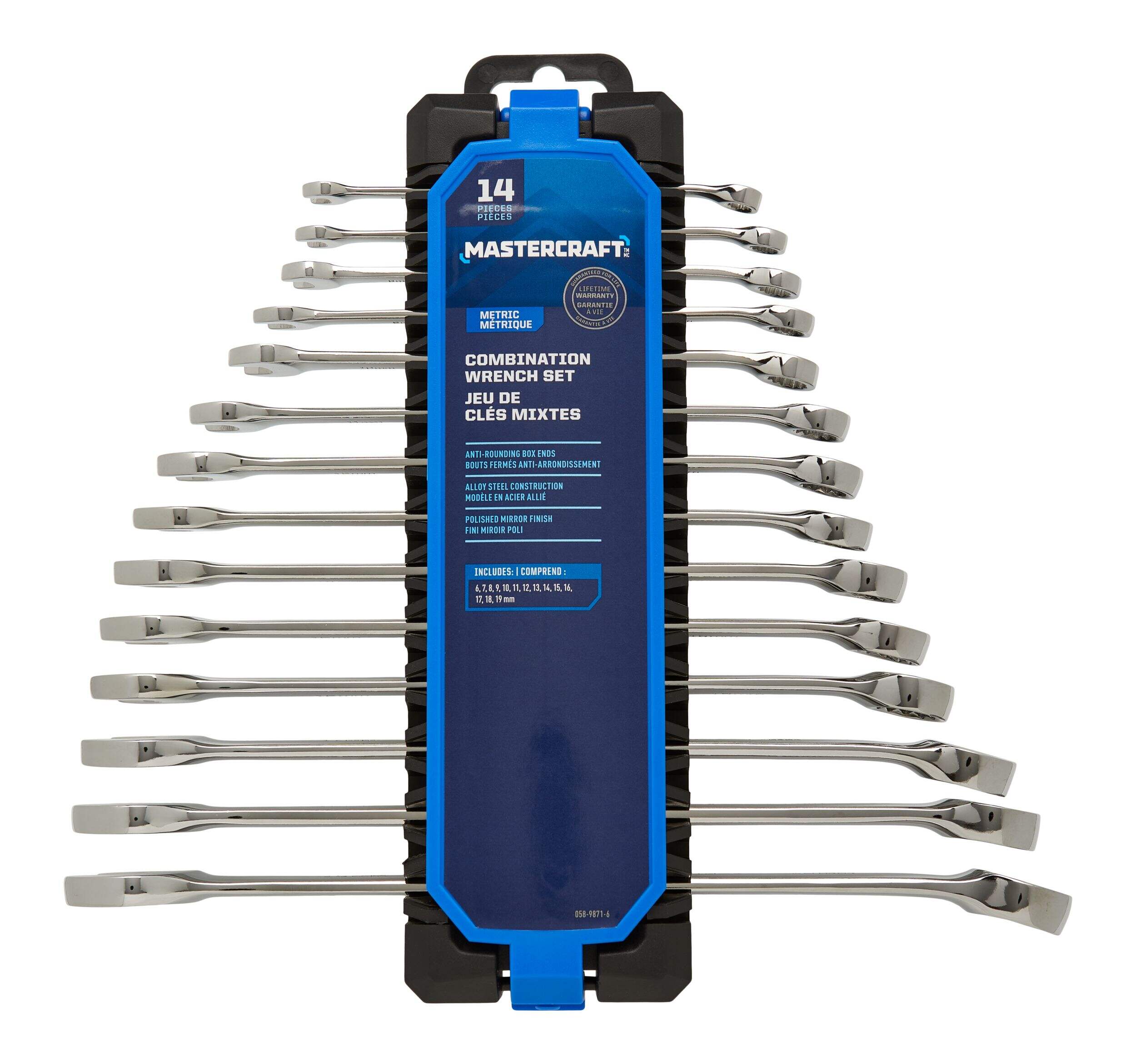 Mastercraft Combination Wrench Set, Metric, 14pc Canadian Tire