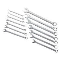 Mastercraft Combination Wrench Set, Metric, 14-pc