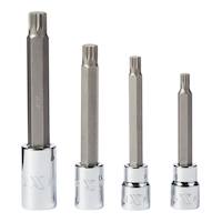 MAXIMUM Extra Long Shank Triple Square Bit Socket Set, 4-pc Front_Flat