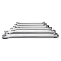 Mastercraft Jumbo Combination Wrench Set, Nickel-Chrome Plating, Metric, 6-pc